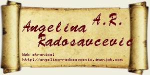 Angelina Radosavčević vizit kartica